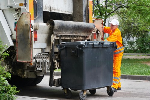 Crew sorting items during a residential clearance